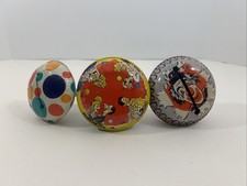 Vintage Tin Litho Noise Makers Rattles Lot of 3 Made in USA