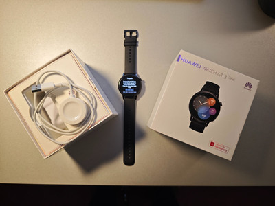 Huawei Watch GT 3 Active Edition 42mm Edelstahlgehäuse mit Sportarmband -...