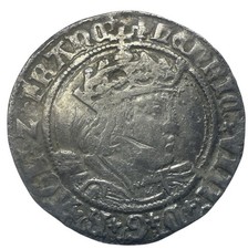 Tudor, Henry VIII Groat Hammered  S2337E Laker Bust