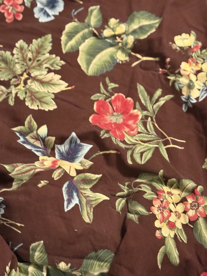 EDREDÓN REINA ROSA ÁRBOL Queensland Marrón Floral Estampado Animal + 2 Fundas Foto 2 de 4