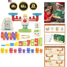 Balance Math Toys STEM Learning Game Counting Stacking Educational Toys for Kids