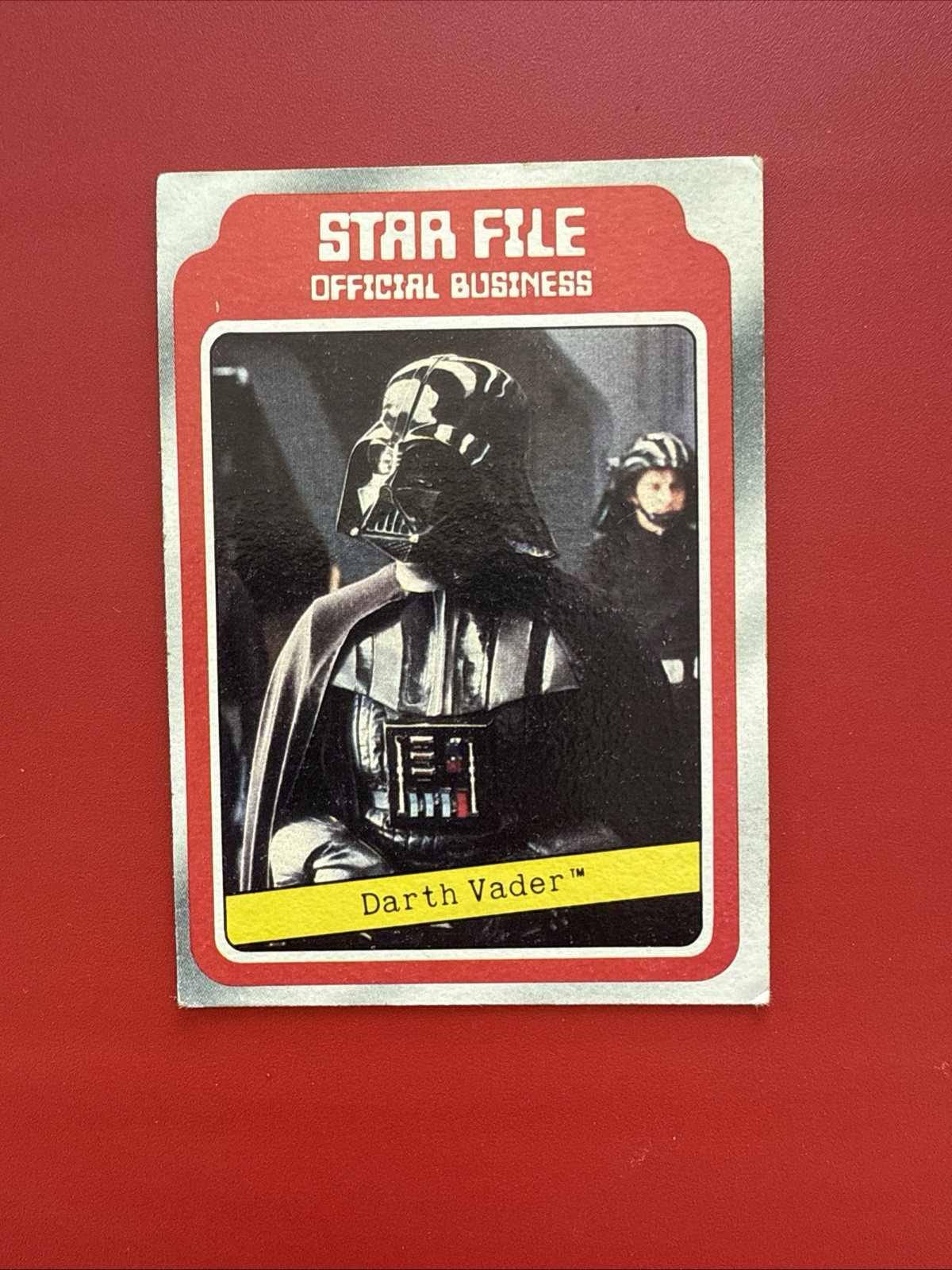 1980 Topps STAR WARS Empire Strikes Back Star File: Darth Vader #10