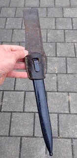 M Österreich K.u.K 1WK Leder Koppelschuh Seitengewehr Tragetasche M95 Scheide