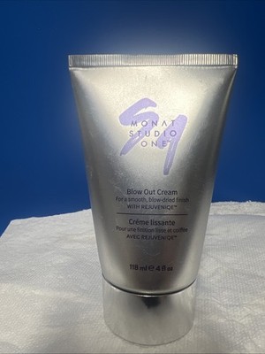 Monat Studio One Blow Out Cream Reduces Hair Frizz Rejuveniqe 4 oz 118ml Sealed
