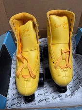 New Sure Grip Fame Golden Hour Yellow roller skates size 6 fame rare color