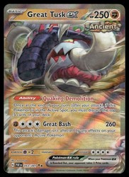 Great Tusk ex 053/091 Paldean Fates Double Rare