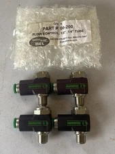 Lot Of 4 Numatics 1FPRN5 Flow Control Valve  1/8” 1/4” Tube