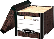 12-Pack Heavy-Duty File Storage Boxes, Letter/Legal, Fastfold Archive with Con