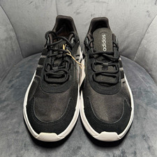 adidas Ozelle Cloudfoam Herren Sneaker Schwarz/Weiß Low Top Gr. 44⅔ GX6763