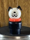 Vintage Fisher Price Little People Dog Red Collar