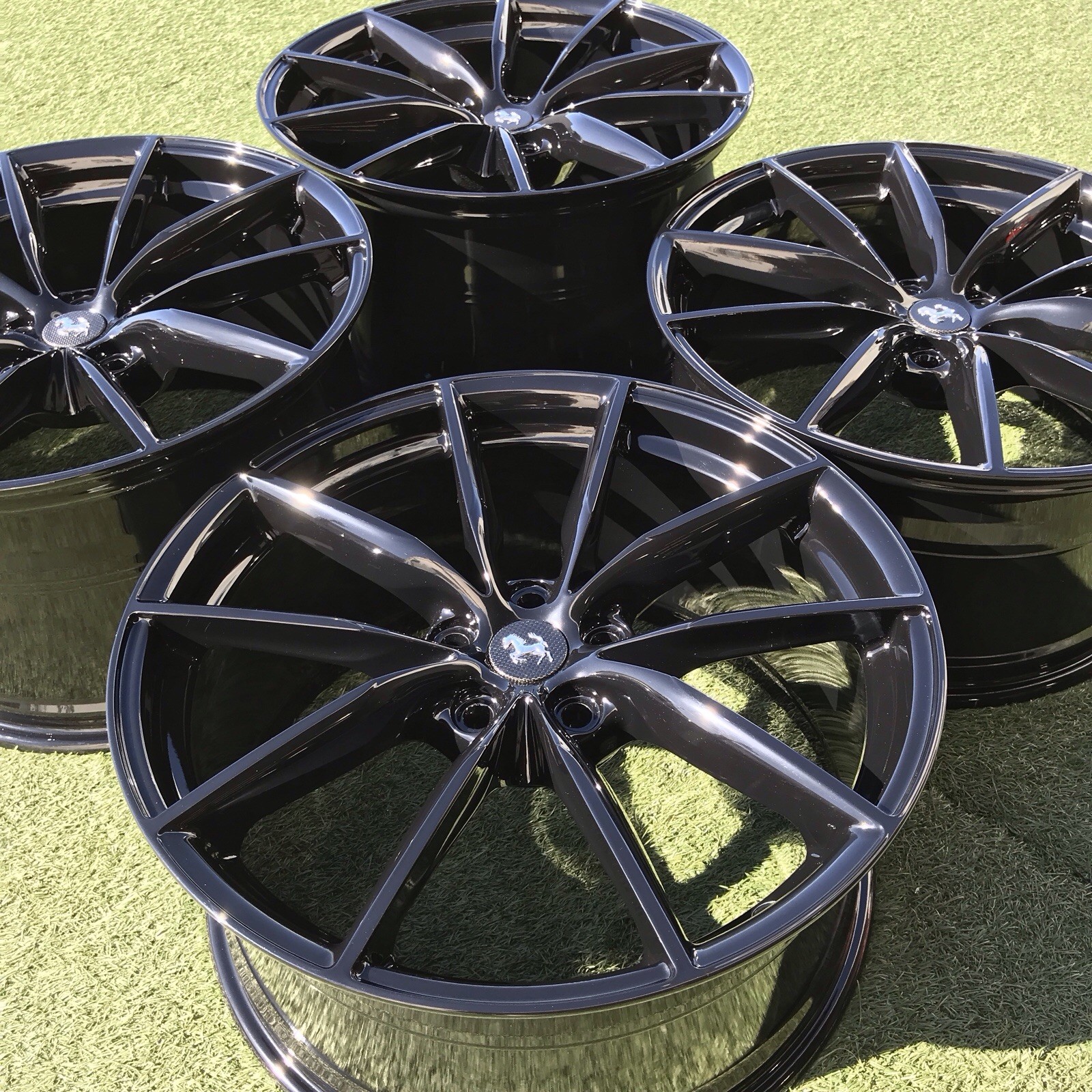 20 FERRARI 812  GTS SUPERFAST FORGED LIGHT WEIGHT BLACK OEM RIMS 864486 842799