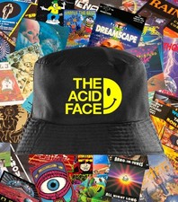 THE ACID FACE ACID HOUSE WAREHOUSE PARTY RAVE BUCKET HAT MUSIC FESTIVAL DJ CLUB