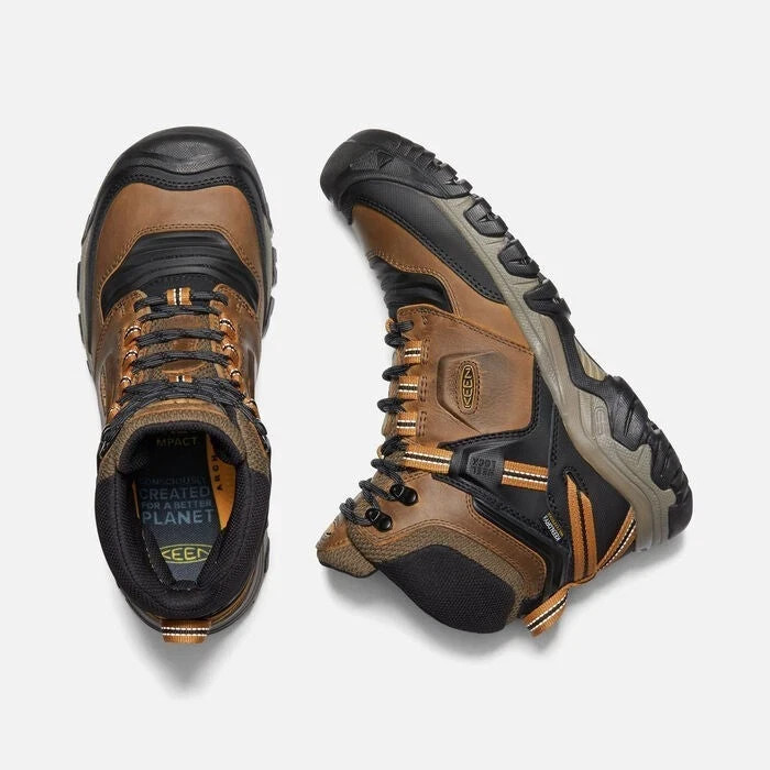 KEEN Ridge Flex Mid Waterproof 1025666 Bison Gold Size EU 41 Men’s 8.5 KEEN Men main image 4