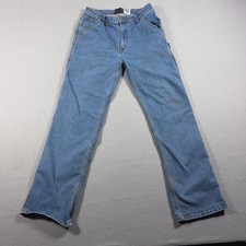 Carhartt Carpenter Jeans Boys Size 16 Relaxed Fit Blue Denim Pants Workwear Core