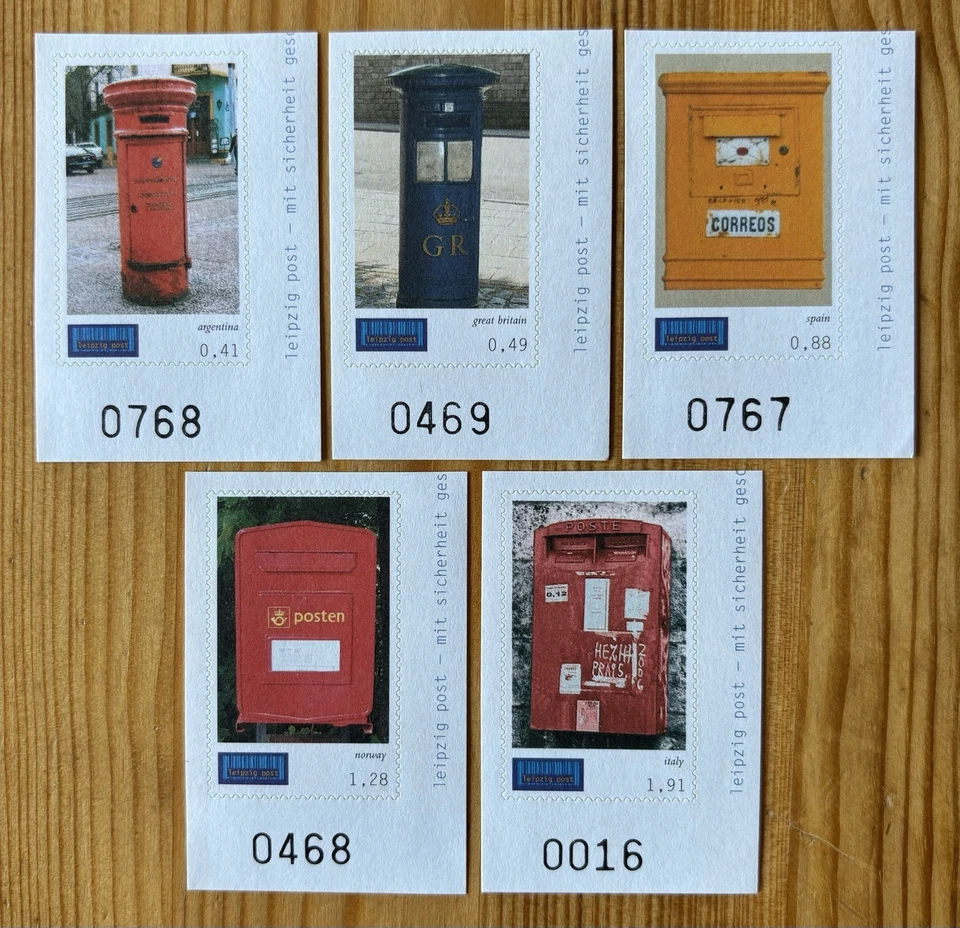 Privatpost Leipzig Post Satz Eckrand mir Nummer Briefkästen postfrisch #340 - Bild 1 von 1