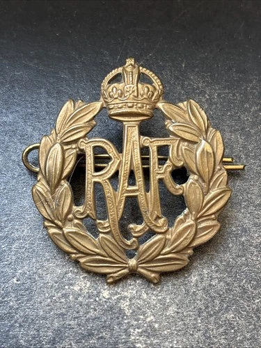 RAF Royal Air Force, Genuine British Cap Badge WW2