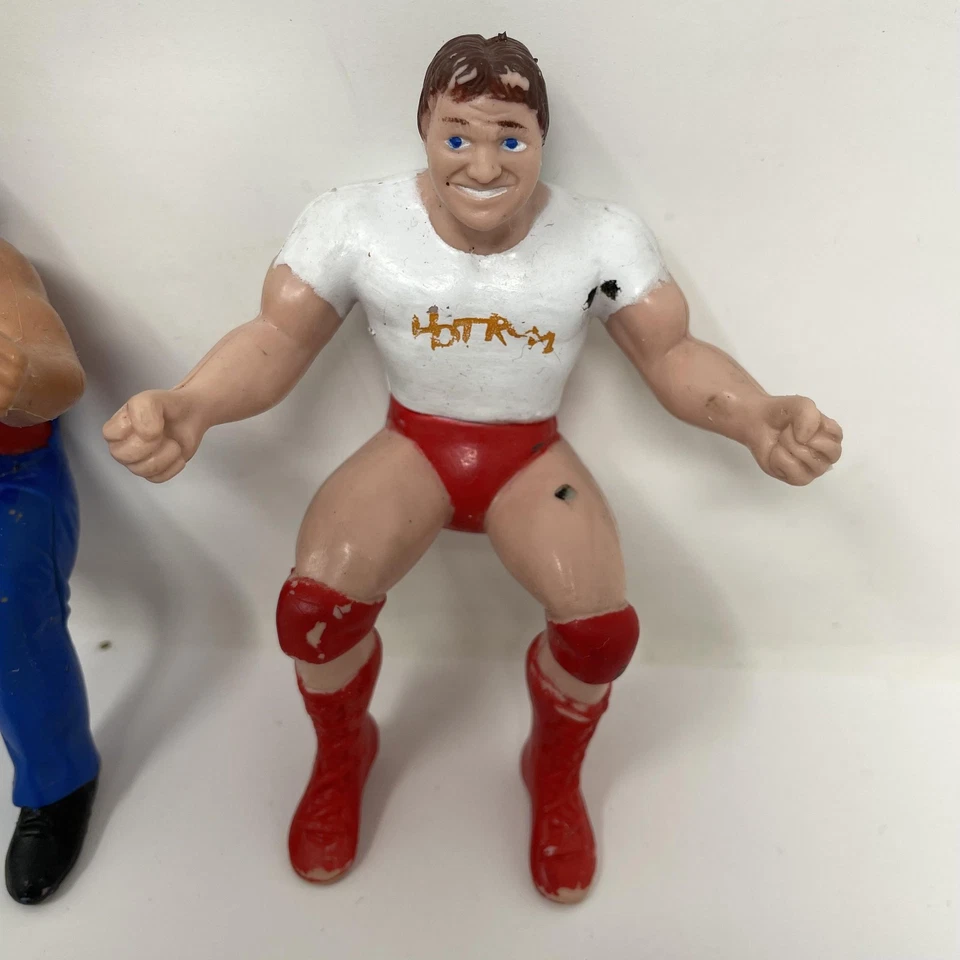 Lote de superestrellas de lucha libre vintage 1985 WWF LJN Roddy Piper Hillbilly Jim Patera Foto 4 de 4