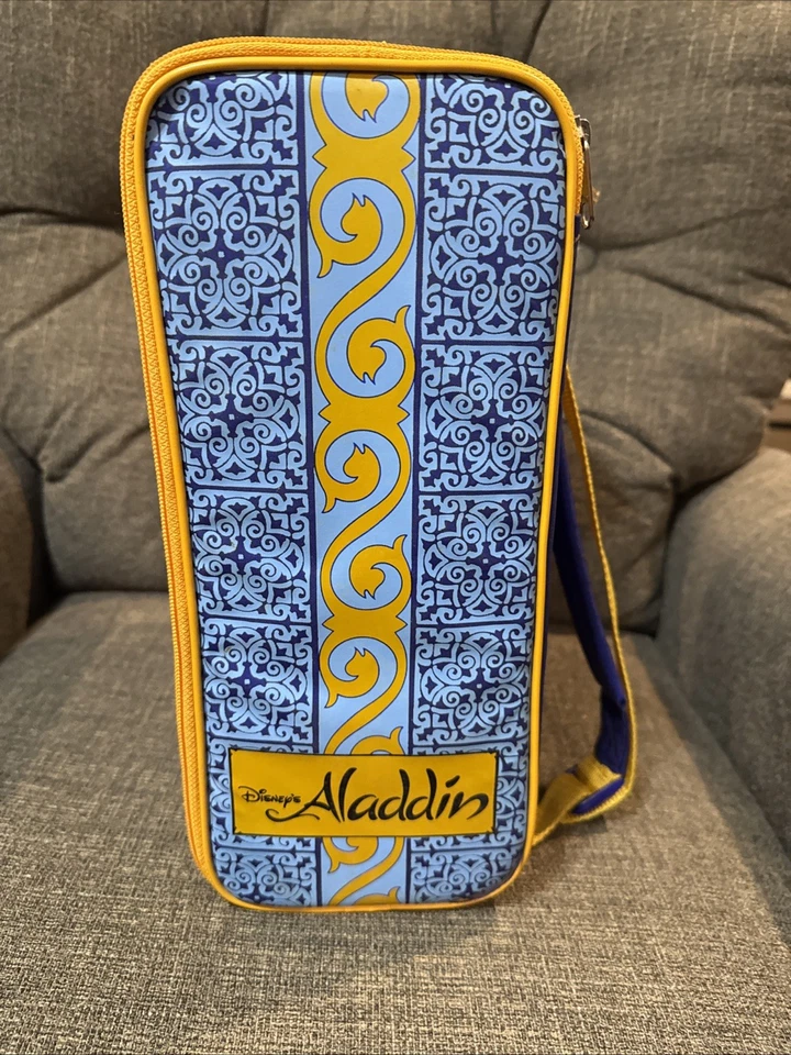 Vintage años 90 WIZ TAMBIÉN! Mochila retro para niños ALADDIN de Disney Y2K Disneyana Foto 3 de 4