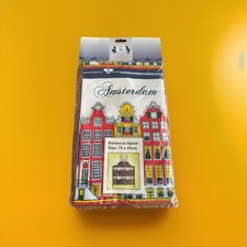 Full Apron Amsterdam Holland Houses BBQ Home Cook Souvenir 70 x 85 cm