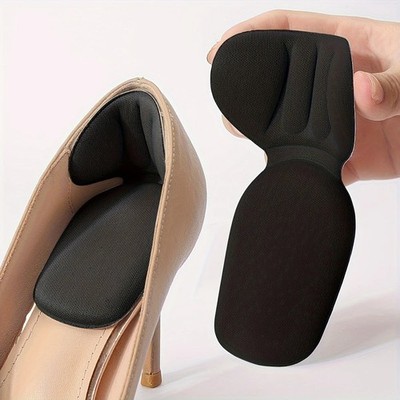 Heel Pads Cushion T Shape Foam Inserts Non Slip Shoe Heel Cup Comfort Soft 1Pair