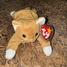 TY Beanie Baby - NIP the Gold Cat 7.5 inch - MWMTs Stuffed Animal Toy