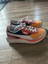 puma shoes women size 8 orange and blue gentl...