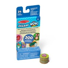 Melissa and Doug Sticker WOW Refill Pack 200 Assorted Stickers Activity Pad
