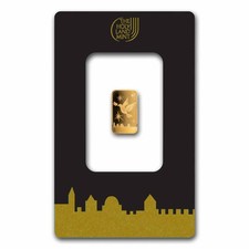 1 gram Gold Bar - Holy Land Mint Dove of Peace (In Assay) 6683.52 per troy oz