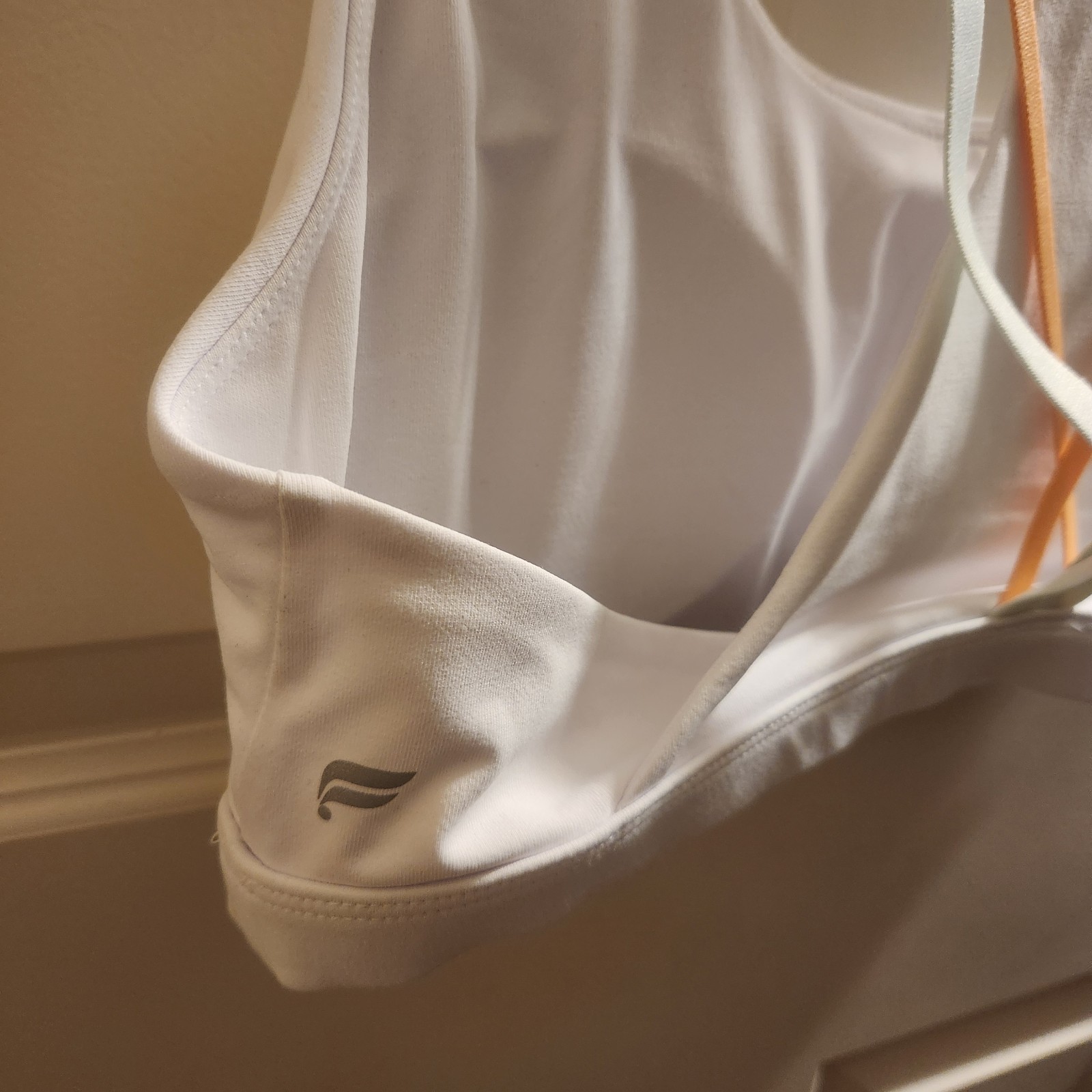 Fabletics Kessler Style Medium Impact White Strap… - image 5