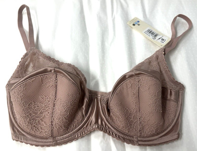 Neu! Gossard VIP 30DD woodrose Chicago Lace and Satin Balcony Padded BH