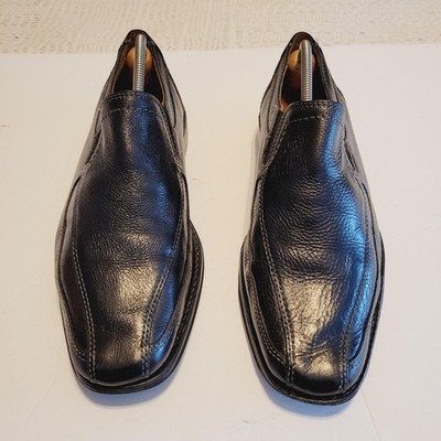 Sandro Moscoloni Shoes Mens 9.5 D Black Leather Slip-On Loafers 17307 Brazil