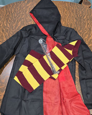 Men's Large Harry Potter Gryffindor Cloak Robe w/ Scarf and Wand