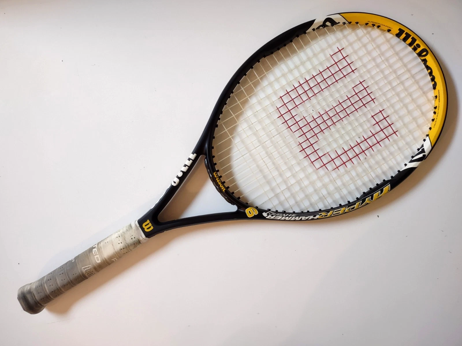 Wilson Hyper Hammer 6 Hybrid Oversize 110 Head 4 3 8" Grip Tennis Racquet 27.5"L