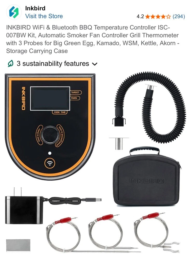 Inkbird IBBQ Smart BBQ Thermometer with Bluetooth and WiFi Connectivity
Opens in a new window or tab