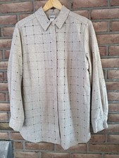 Neiman Marcus Women’s Wool Blend Tan Button Front Tunic Size XL Made in USA