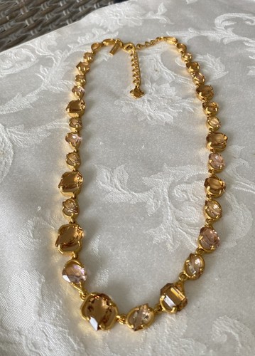 Collier Breloques Anges Doré Style Oscar De La Renta - Occasion, Métal Or Tone