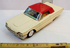 BANDAI 1968 FORD THUNDERBIRD HT CAR TIN FRICTION TOY JAPAN IN WHITE