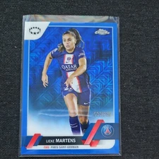 2022-23 Topps Chrome UEFA Women's Champions League Blue 53/250 Lieke Martens