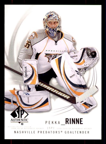 2009 SP Authentic Pekka Rinne #23 card