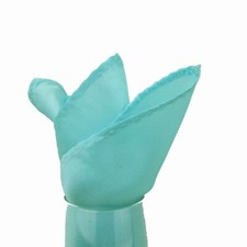 100 Silk Solid Satin Pocket Square for Business, Weddings  Formals