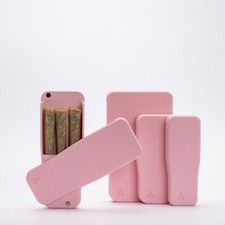 Pre-Rolls Case Magnetic Cigarette Crush Proof Holder for Cones Light Pink Medium