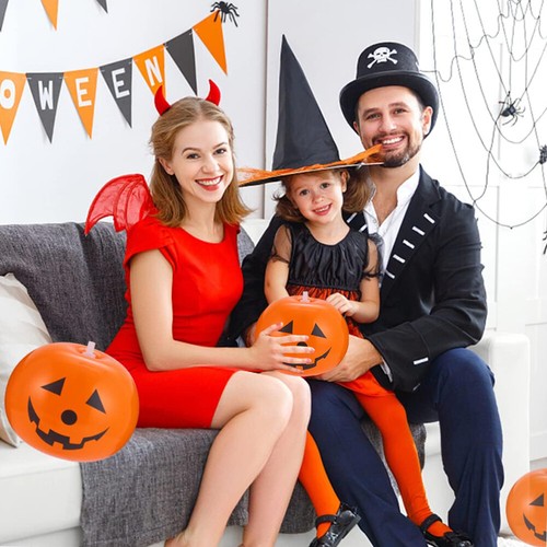 20x Halloween Decoration Inflatable Pumpkin With LED Lights Party Light Garden - Picture 4 of 17