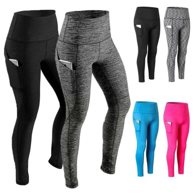 black athletic leggings with pockets