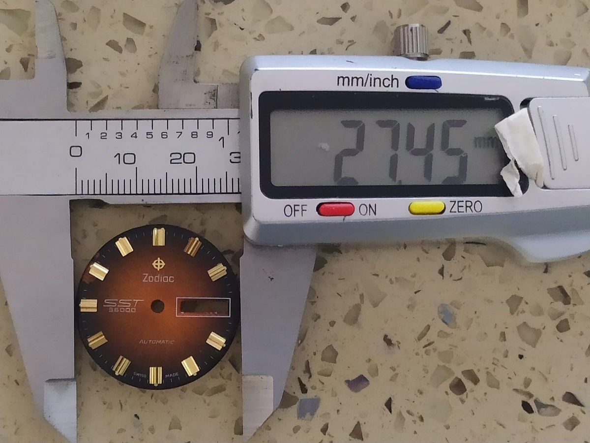 Zodiac SST 36000 Hi Beat Automatic Cal 86 Part Dial 27.50 mm Zodiac SST 36000 Hi Beat Automatic Cal 86 Part Dial 27.50 mm