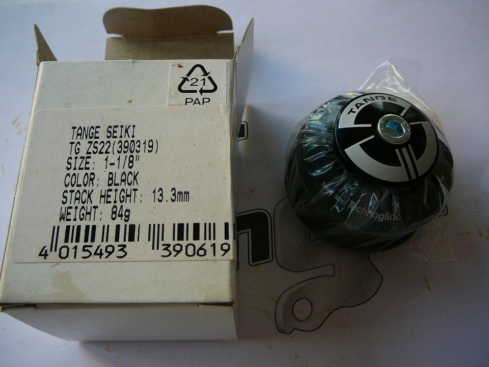 Tange Seiki Technoglide ZS22 полу интегрированная 1 1/8" гарнитура черный с звезда болт - Изображение 4 из 4