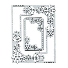 Flower Switch Frames Metal Cutting Dies Scrapbooking Card Making Craft