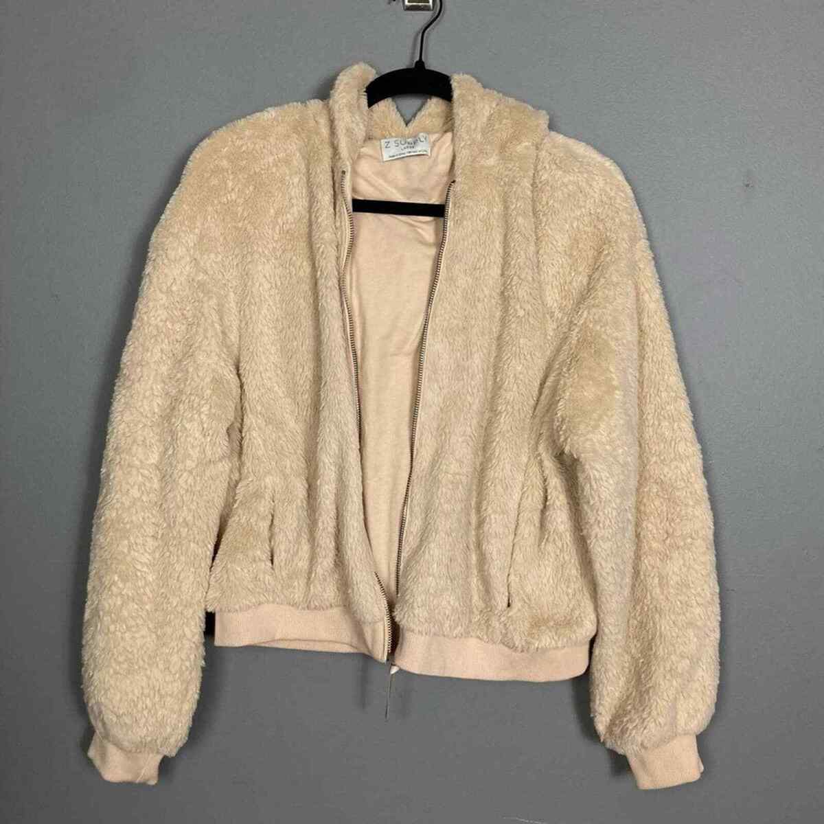Z Supply Crop Sherpa Zip up Hoodie cream soft cozy luxurious Z Supply Crop Sherpa Zip up Hoodie cream soft cozy luxurious