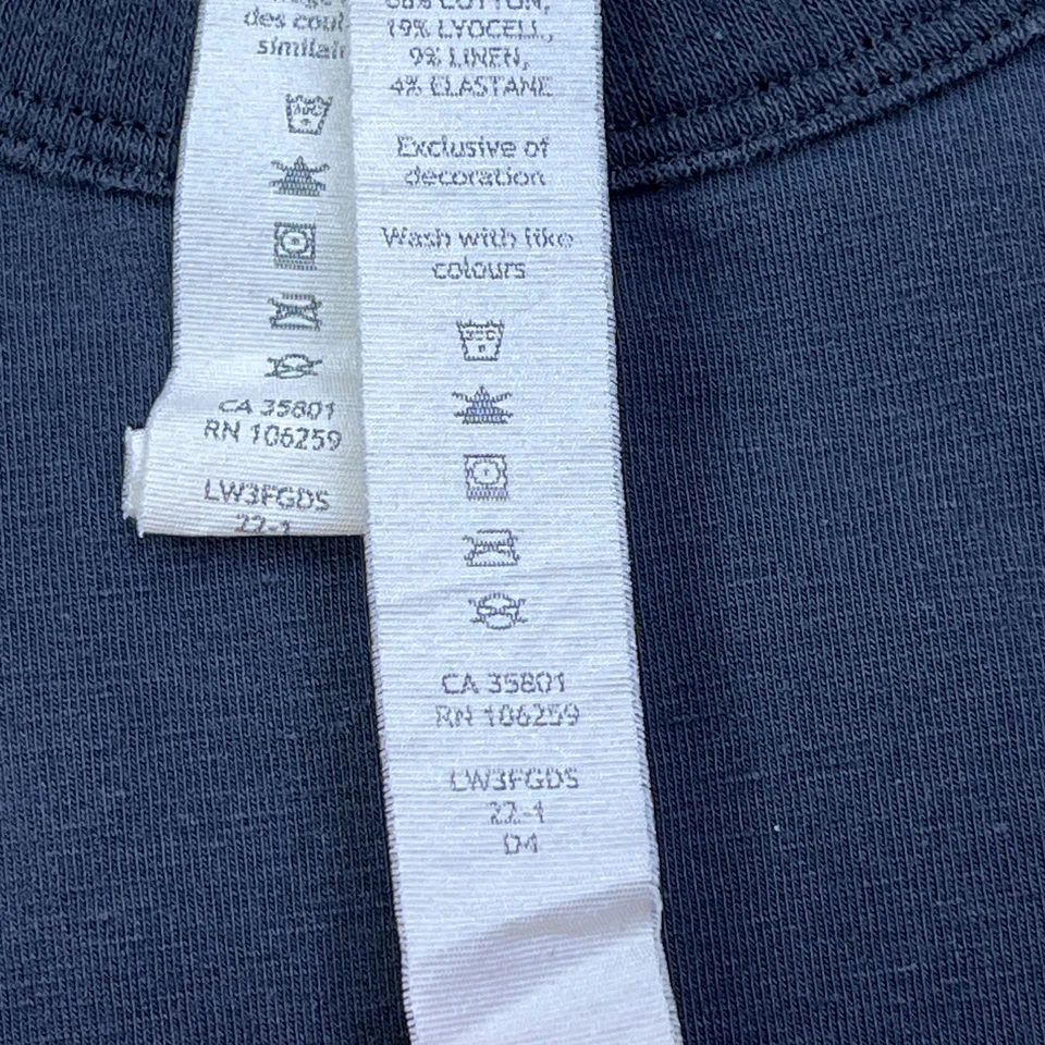 Camiseta Lululemon Calce Clásico Mezcla Algodón 4 Negra Neutra Básica Crew Tee W3FGDS Foto 3 de 4