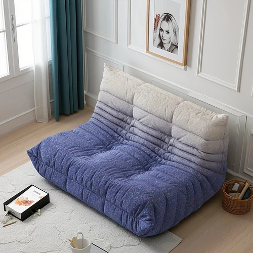 Beanbag Chair Caterpillar Lazy Sofa Floor Sofa Nap Couch 1 to 3 Seats Tatami Bed - Picture 12 of 63