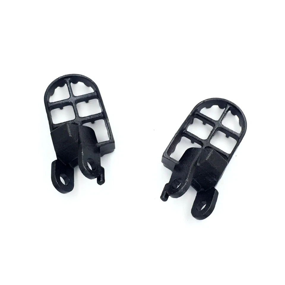 GRAY Motocross MX Steel Foot Pegs For 1991-1996 Honda XR250L 1988-1995 XR250R - Image 2 of 4
